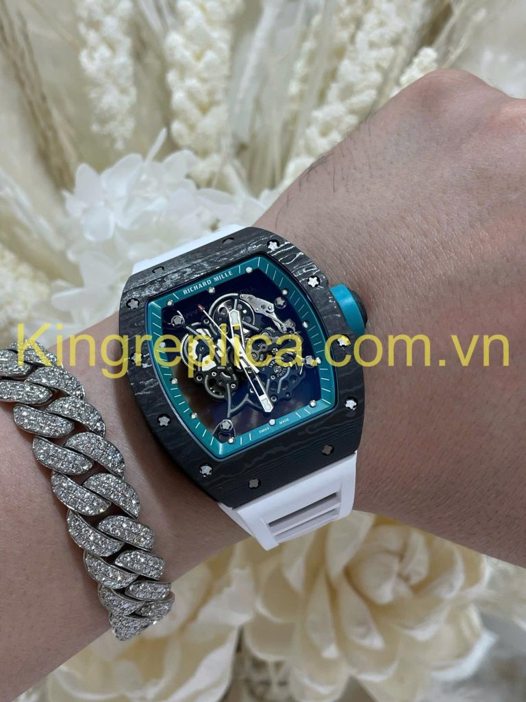 Đồng Hồ Richard Mille RM055 Bubba Watson Tinh Chỉnh Độc Quyền Carbon NTPT & Chuyển Động Vaucher 42,7x49,9mm (9)