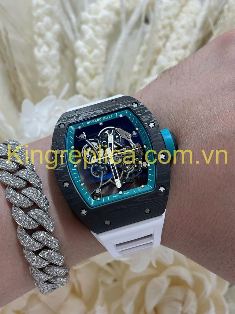 Đồng Hồ Richard Mille RM055 Bubba Watson Tinh Chỉnh Độc Quyền Carbon NTPT & Chuyển Động Vaucher 42,7x49,9mm (9)