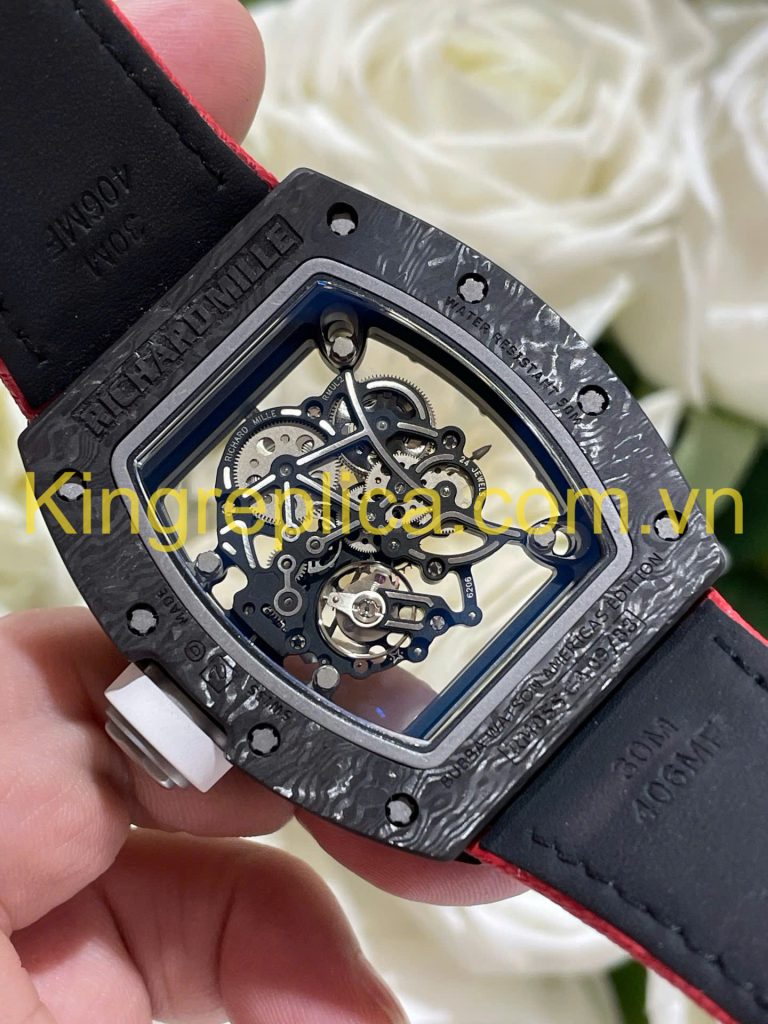 Đồng Hồ Richard Mille RM055 Bubba Watson Tuỳ Chỉnh Độc Quyền Carbon NTPT & Chuyển Động Vaucher 42,7x49,9mm (12)