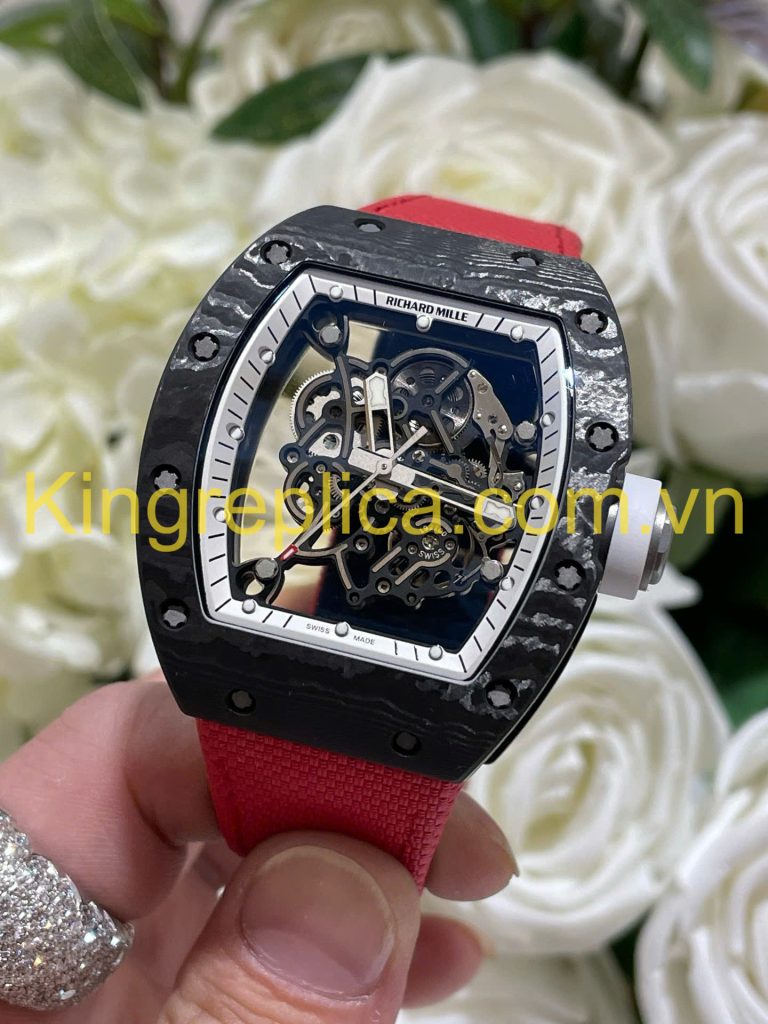 Đồng Hồ Richard Mille RM055 Bubba Watson Tuỳ Chỉnh Độc Quyền Carbon NTPT & Chuyển Động Vaucher 42,7x49,9mm (12)