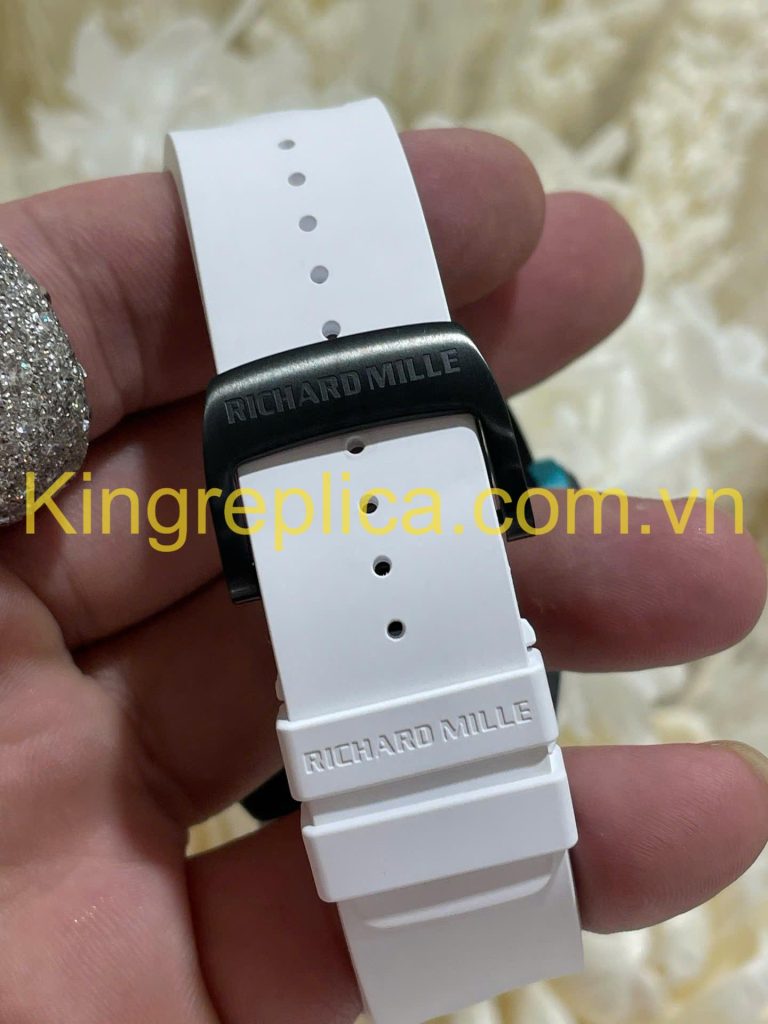 Đồng Hồ Richard Mille RM055 Bubba Watson Tuỳ Chỉnh Độc Quyền Gốm Trắng NTPT & Chuyển Động Vaucher 42,7x49,9mm (12)