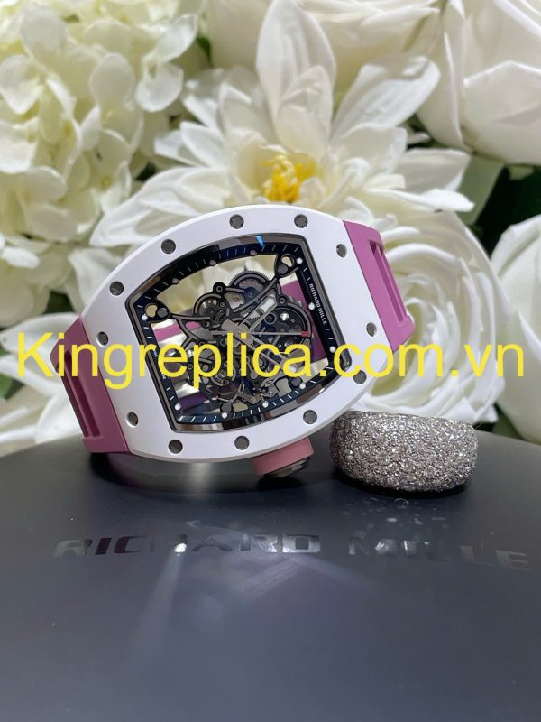 Đồng Hồ Richard Mille RM055 Bubba Watson Tuỳ Chỉnh Gốm Trắng + Chuyển Động VVIP Độc Quyền 42,7x49,9mm (2)
