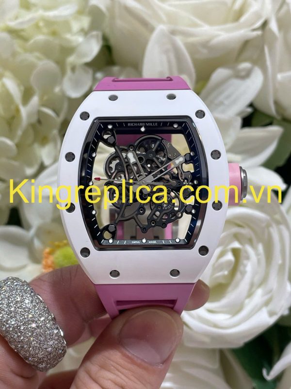Đồng Hồ Richard Mille RM055 Bubba Watson Tuỳ Chỉnh Gốm Trắng + Chuyển Động VVIP Độc Quyền 42,7x49,9mm (2)