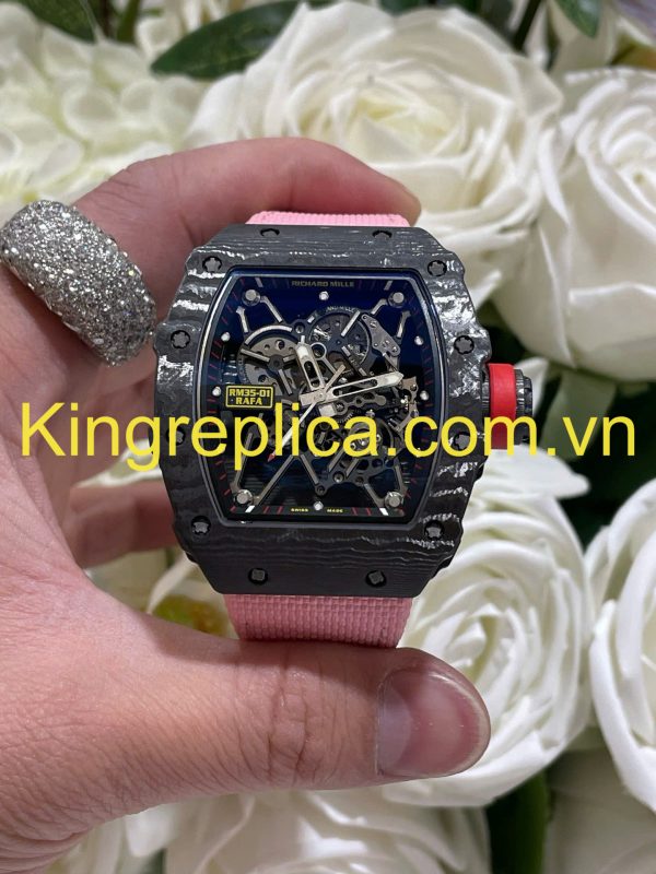 Đồng Hồ Richard Mille RM35-01 Rafael Nadal Tinh Chỉnh Carbon NTPT & Chuyển Động Độc Quyền 44,5x49,94mm (1)