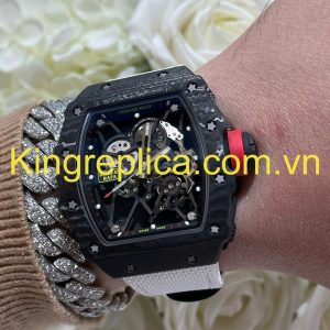 Đồng Hồ Richard Mille RM35-01 Rafael Nadal Tuỳ Chỉnh Carbon NTPT & Chuyển Động Độc Quyền 44,5x49,94mm (1)