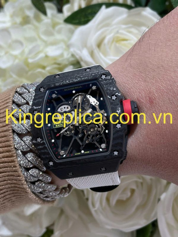 Đồng Hồ Richard Mille RM35-01 Rafael Nadal Tuỳ Chỉnh Carbon NTPT & Chuyển Động Độc Quyền 44,5x49,94mm (1)