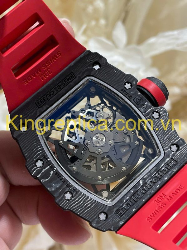 Đồng Hồ Richard Mille RM35-02 Automatic Rafael Nadal Tinh Chỉnh Carbon & Chuyển Động Vaucher Độc Quyền 44,5x49,94mm (12)