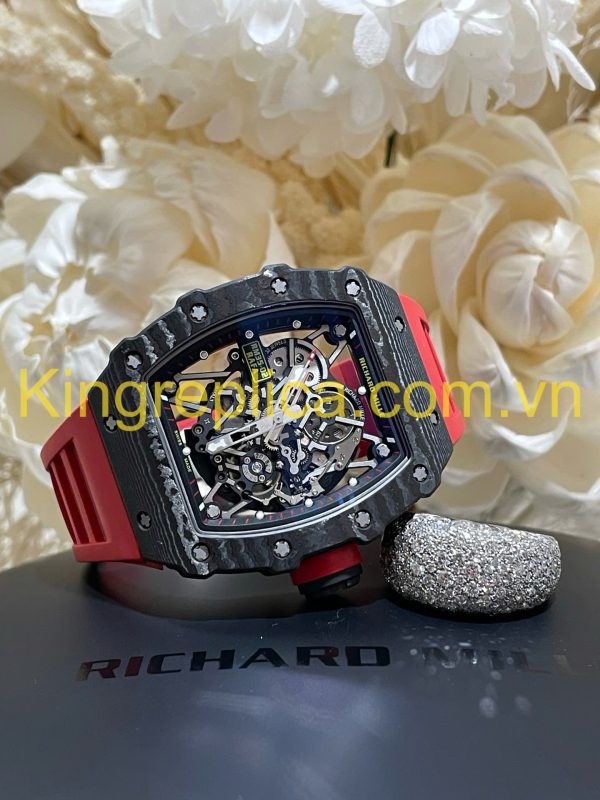 Đồng Hồ Richard Mille RM35-02 Automatic Rafael Nadal Tinh Chỉnh Carbon & Chuyển Động Vaucher Độc Quyền 44,5x49,94mm (12)