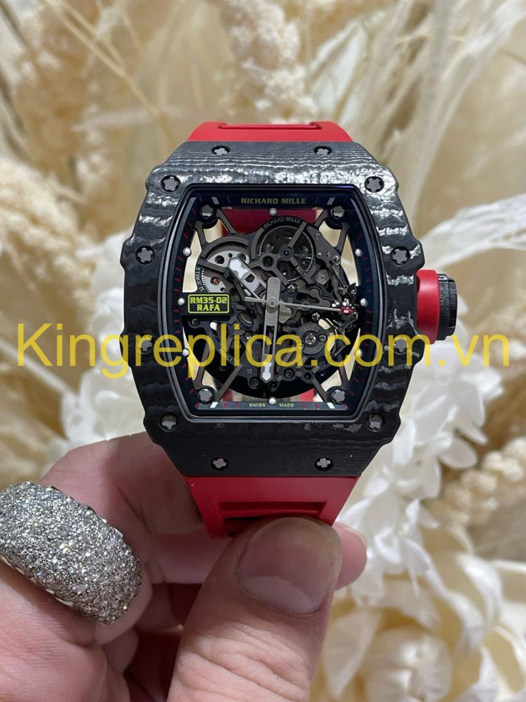 Đồng Hồ Richard Mille RM35-02 Automatic Rafael Nadal Tinh Chỉnh Carbon & Chuyển Động Vaucher Độc Quyền 44,5x49,94mm (12)