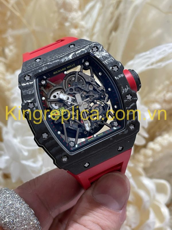 Đồng Hồ Richard Mille RM35-02 Automatic Rafael Nadal Tinh Chỉnh Carbon & Chuyển Động Vaucher Độc Quyền 44,5x49,94mm (12)
