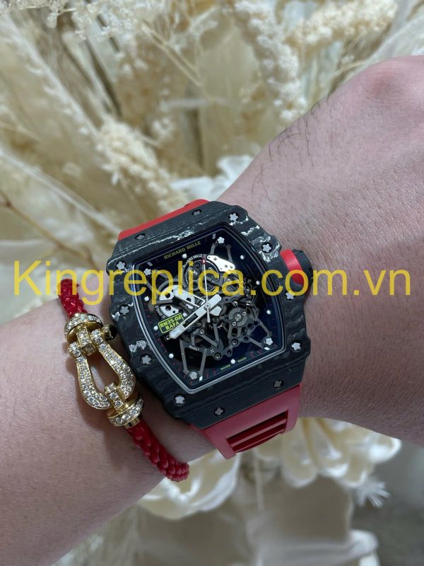 Đồng Hồ Richard Mille RM35-02 Automatic Rafael Nadal Tinh Chỉnh Carbon & Chuyển Động Vaucher Độc Quyền 44,5x49,94mm (12)