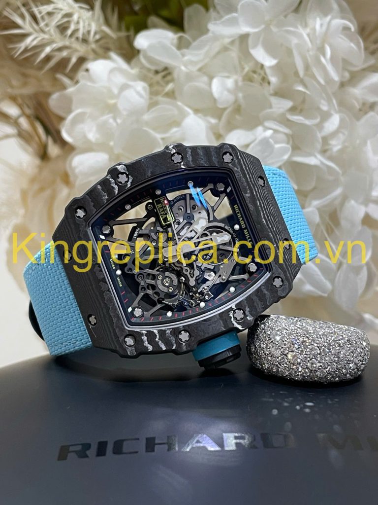Đồng Hồ Richard Mille RM35-02 Automatic Rafael Nadal Tinh Chỉnh Độc Quyền Carbon & Chuyển Động Vaucher 44,5x49,94mm (9)