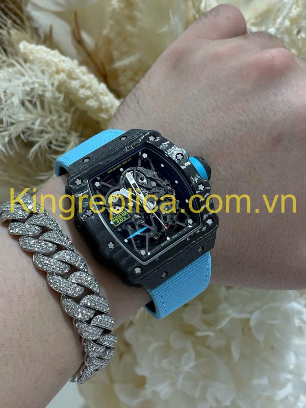 Đồng Hồ Richard Mille RM35-02 Automatic Rafael Nadal Tinh Chỉnh Độc Quyền Carbon & Chuyển Động Vaucher 44,5x49,94mm (9)