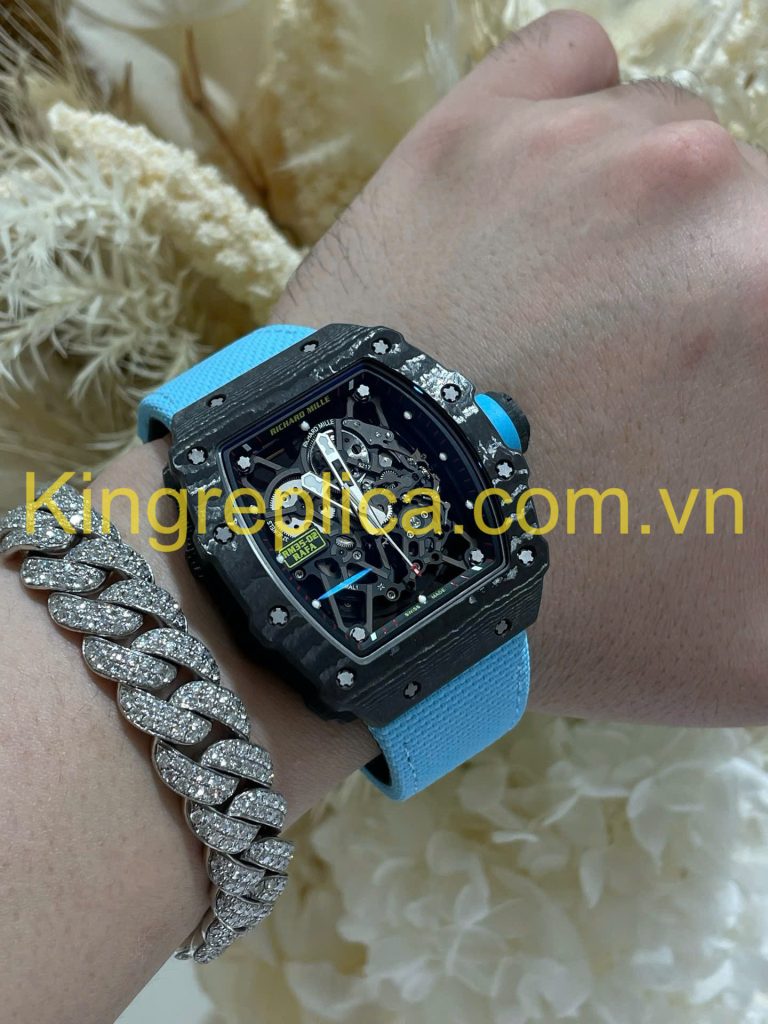 Đồng Hồ Richard Mille RM35-02 Automatic Rafael Nadal Tinh Chỉnh Độc Quyền Carbon & Chuyển Động Vaucher 44,5x49,94mm (9)