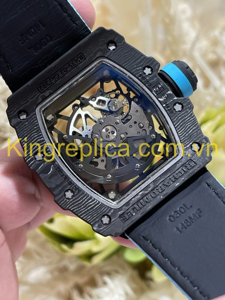 Đồng Hồ Richard Mille RM35-02 Automatic Rafael Nadal Tinh Chỉnh Độc Quyền Carbon & Chuyển Động Vaucher 44,5x49,94mm (9)