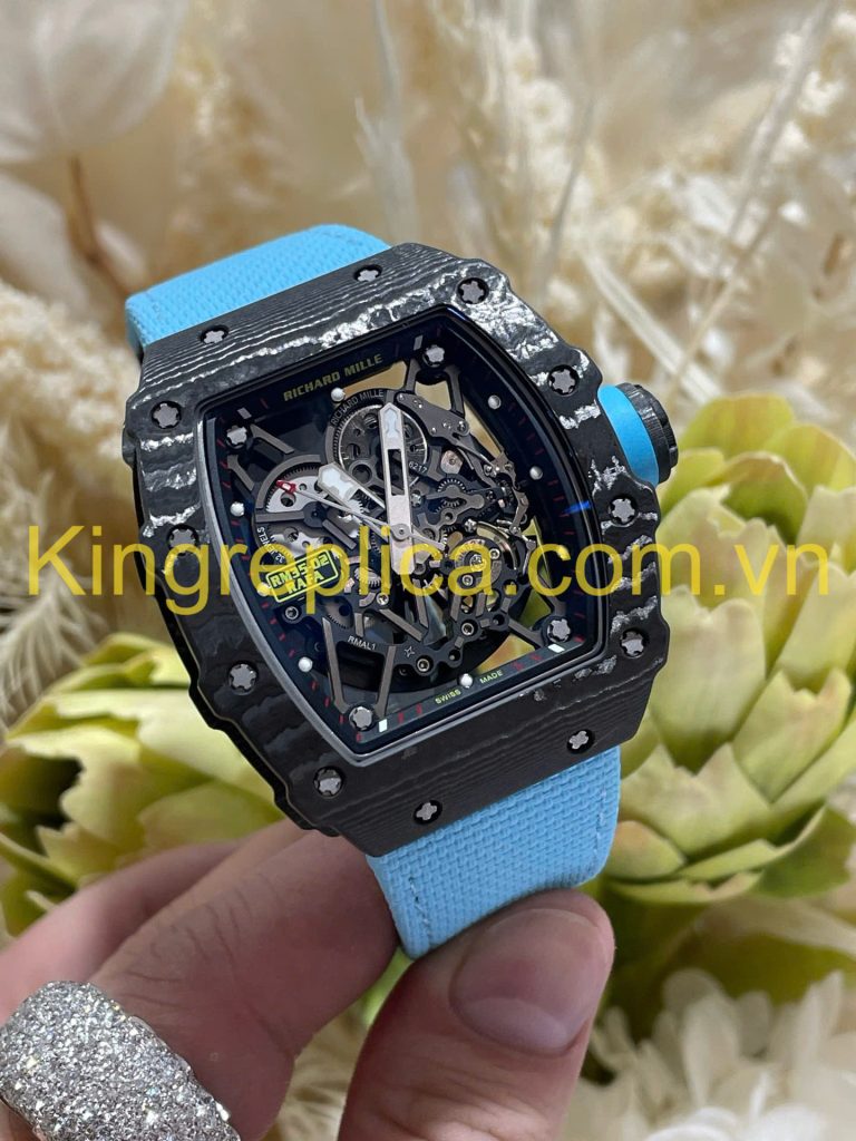 Đồng Hồ Richard Mille RM35-02 Automatic Rafael Nadal Tinh Chỉnh Độc Quyền Carbon & Chuyển Động Vaucher 44,5x49,94mm (9)