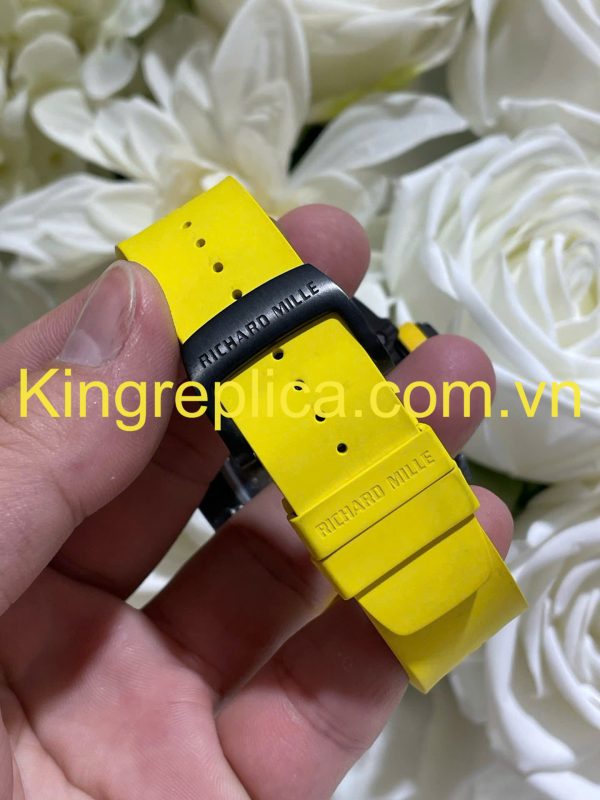 Đồng Hồ Richard Mille RM35-02 Rafael Nadal Yellow Tuỳ Chỉnh Độc Quyền Carbon + Bộ Máy Vaucher 44,5x49,94mm (11)