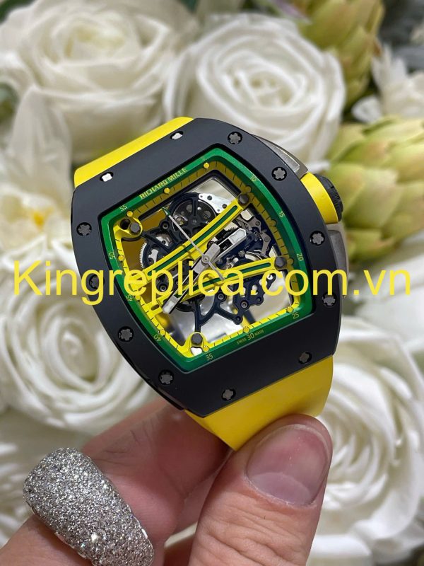 Đồng Hồ Richard Mille RM61-01 Yohan Blake Asia Tuỳ Chỉnh Gốm Đen + Chuyển Động Độc Quyền Top 1 50,23mm (3)