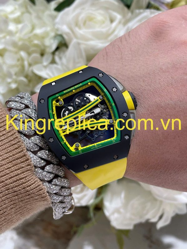 Đồng Hồ Richard Mille RM61-01 Yohan Blake Asia Tuỳ Chỉnh Gốm Đen + Chuyển Động Độc Quyền Top 1 50,23mm (3)