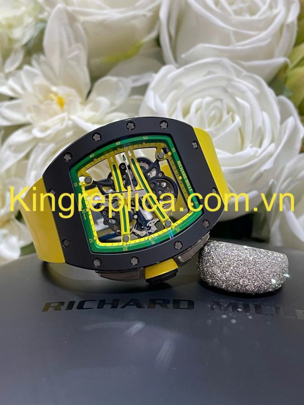 Đồng Hồ Richard Mille RM61-01 Yohan Blake Asia Tuỳ Chỉnh Gốm Đen + Chuyển Động Độc Quyền Top 1 50,23mm (3)