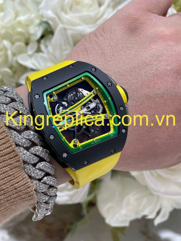 Đồng Hồ Richard Mille RM61-01 Yohan Blake Asia Tuỳ Chỉnh Gốm Đen + Chuyển Động Độc Quyền Top 1 50,23mm (3)
