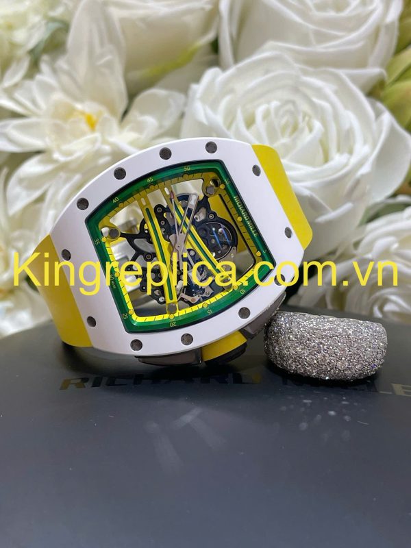 Đồng Hồ Richard Mille RM61-01 Yohan Blake Asia Tuỳ Chỉnh Gốm Trắng + Chuyển Động Độc Quyền Top 1 (3)