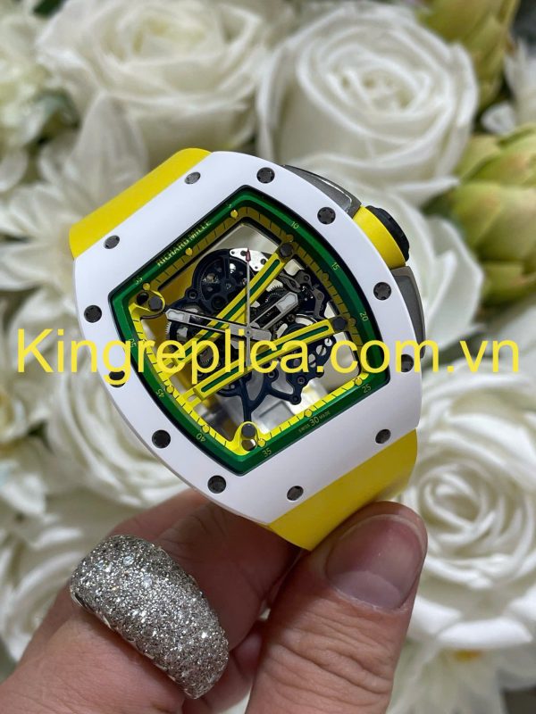 Đồng Hồ Richard Mille RM61-01 Yohan Blake Asia Tuỳ Chỉnh Gốm Trắng + Chuyển Động Độc Quyền Top 1 (3)