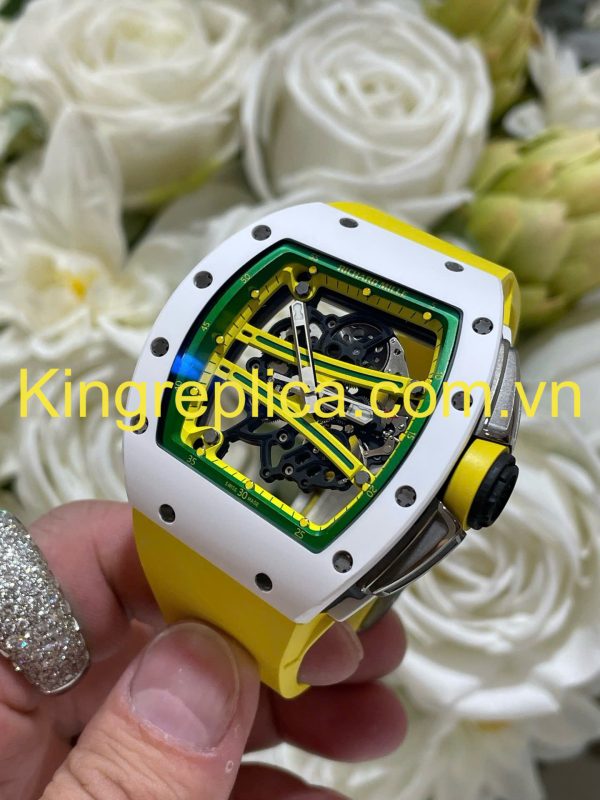 Đồng Hồ Richard Mille RM61-01 Yohan Blake Asia Tuỳ Chỉnh Gốm Trắng + Chuyển Động Độc Quyền Top 1 (3)