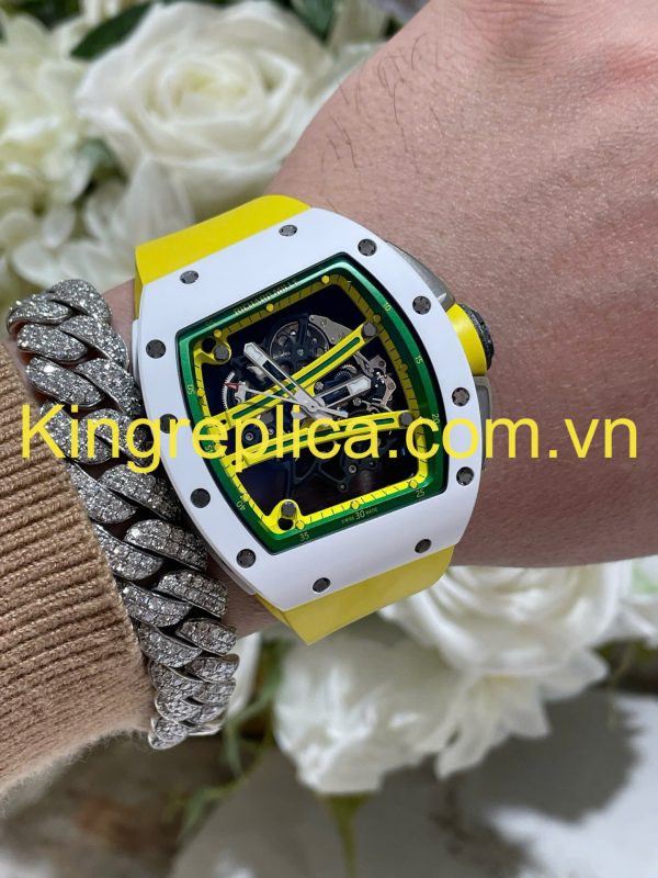 Đồng Hồ Richard Mille RM61-01 Yohan Blake Asia Tuỳ Chỉnh Gốm Trắng + Chuyển Động Độc Quyền Top 1 (3)
