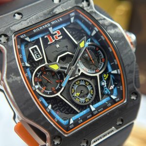 Đồng Hồ Richard Mille RM65-01 Chế Tác Vỏ Carbon Dây Cao Su Đen 44,5x49,9mm (1)