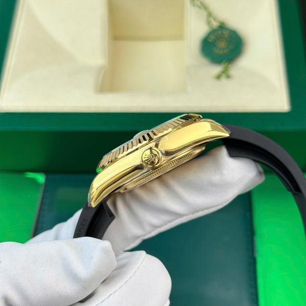 Đồng Hồ Rolex Chế Tác Sky-Dweller Mặt Vàng Champagne Nặng 192 Grams Xưởng ZF 42mm (2)