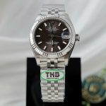 Đồng Hồ Rolex DateJust Fake 11 Cao Cấp Mặt Số Xám Tối Nhà Máy THB 31mm (2)
