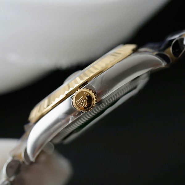 Đồng Hồ Rolex DateJust Nữ Mặt Vàng Nho Replica 11 Mạ Vàng Xưởng THB 31mm (1)