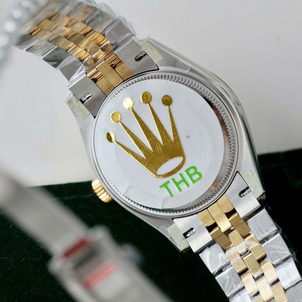 Đồng Hồ Rolex DateJust Rep 11 Mặt Xanh Lá Cây Cọc Số Đính Đá Xưởng THB 31mm (3)