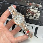 Đồng Hồ Rolex DateJust Replica 11 Mặt Lá Cây Nhiệt Đới Cọc Số Đính Đá VSF 36mm (2)