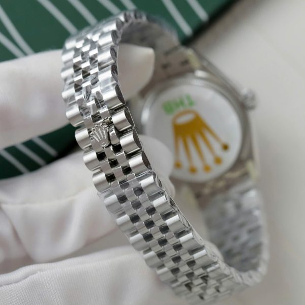 Đồng Hồ Rolex DateJust Replica 11 Mặt Vang Nho Dây Jubilee Xưởng THB 31mm (2)