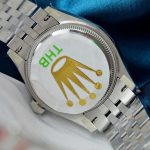 Đồng Hồ Rolex DateJust Replica 11 Mặt Xanh Blue Cọc Số La Mã Xưởng THB 31mm (2)
