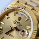 Đồng Hồ Rolex Day-Date Mặt Vàng Champagne Chế Tác Bọc Vàng Thật Nặng 176 Grams Xưởng GM 40mm (2)