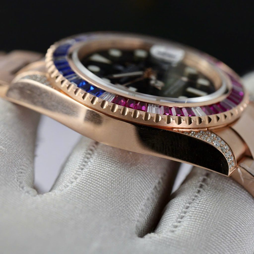 Đồng Hồ Rolex GMT-Master II 126755 SARU Chế Tác Bọc Vàng Hồng Cao Cấp 41mm (2)