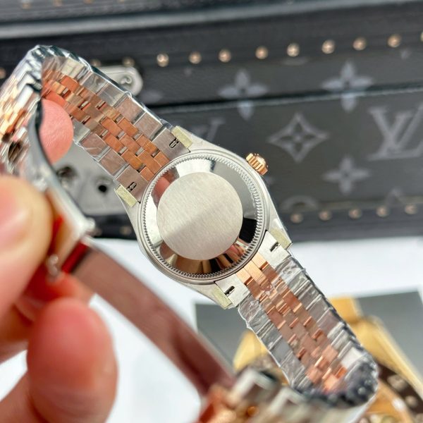 Đồng Hồ Rolex Nữ DateJust Chế Tác Demi Vàng Hồng Mặt Sundust Nhà Máy THB 31mm (2)