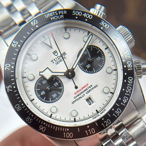 Đồng Hồ Tudor Replica 11 Black Bay Chronograph Mặt Trắng Xưởng TW 41mm (2)