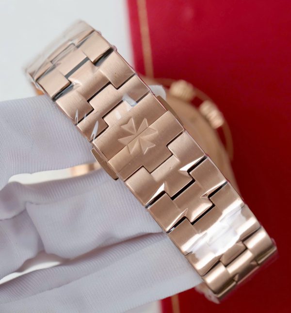 Đồng Hồ Vacheron Constantin Replica 11 Overseas Dual Time 7920V Mặt Trắng 41mm (2)