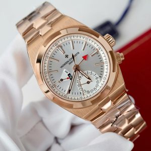 Đồng Hồ Vacheron Constantin Replica 11 Overseas Dual Time 7920V Mặt Trắng 41mm (2)