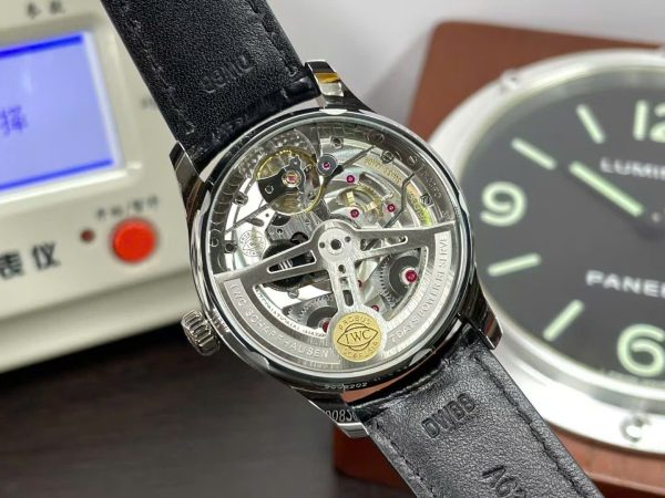 Đồng hồ IWC Portugieser Automatic 5007 Replica 11 Dây Da Mặt Xanh 42mm (6)
