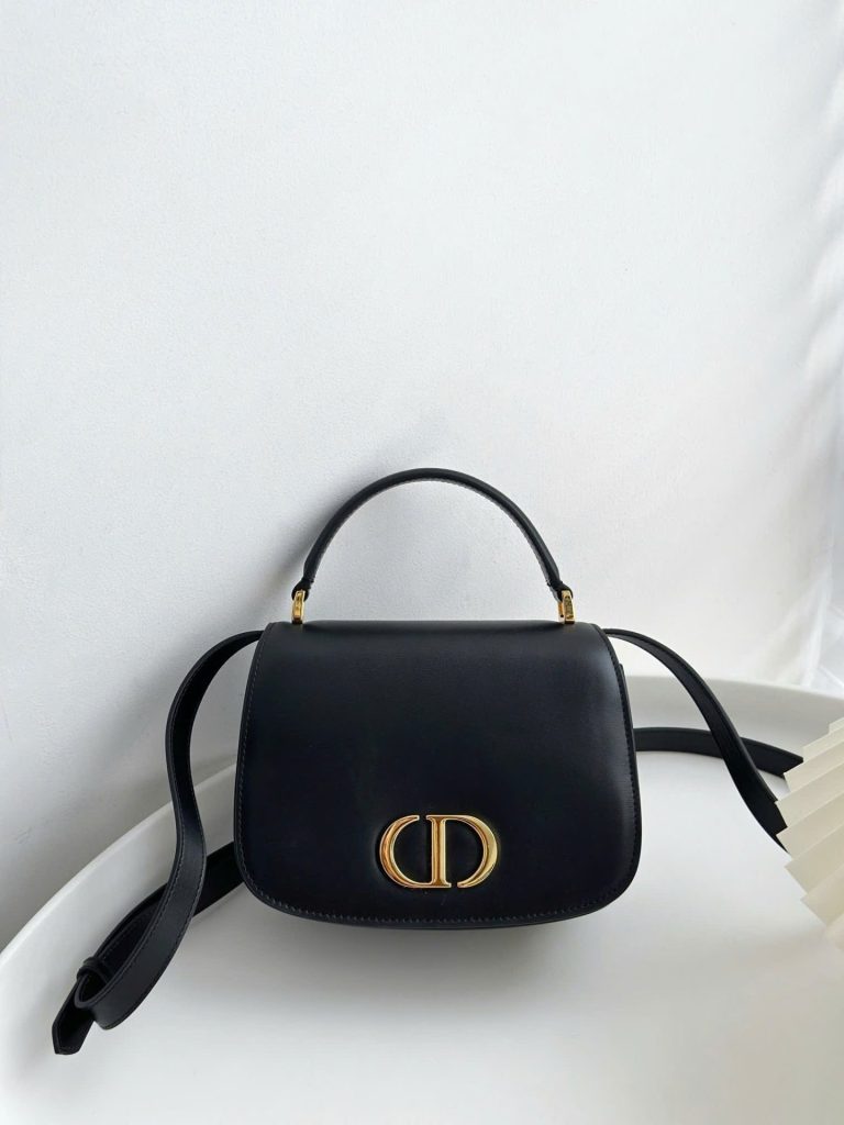 Túi Đeo Chéo Dior 30 Montaigne Avenue Top Handle Siêu Cấp Màu Đen 19x12x8cm (2)