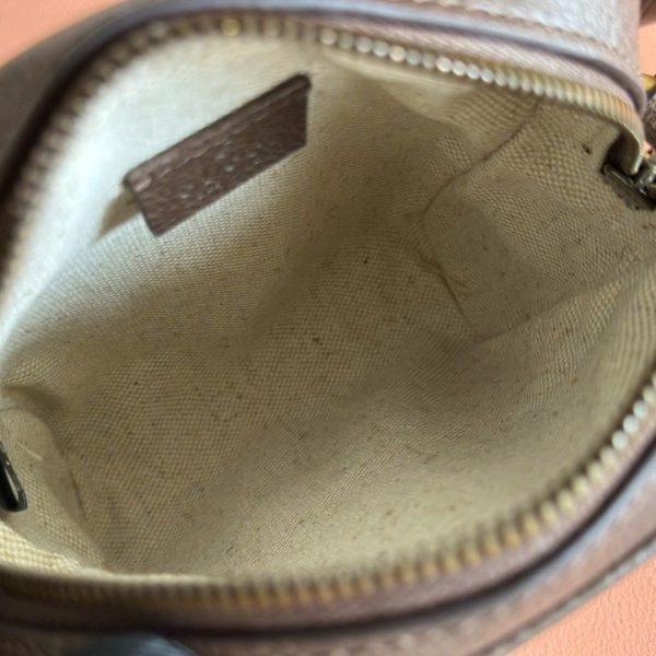 Túi Đeo Chéo Gucci Siêu Cấp Hoạ Tiết Monogram Màu Nâu 18x14 (2)