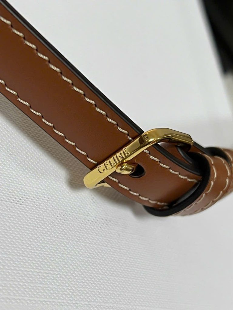 Túi Xách Celine Triomphe Siêu Cấp Chất Da Mịn Hoạ Tiết Monogram 20x12cm (2)