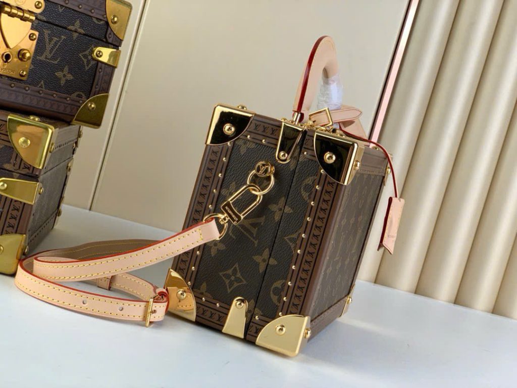 Túi Xách Dáng Cốp Louis Vuitton Siêu Cấp LV Valisette Tresor Hoạ Tiết Monogram 22.5x14.5x11 (2)