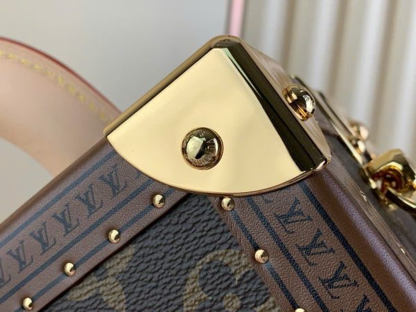 Túi Xách Dáng Cốp Louis Vuitton Siêu Cấp LV Valisette Tresor Hoạ Tiết Monogram 22.5x14.5x11 (2)