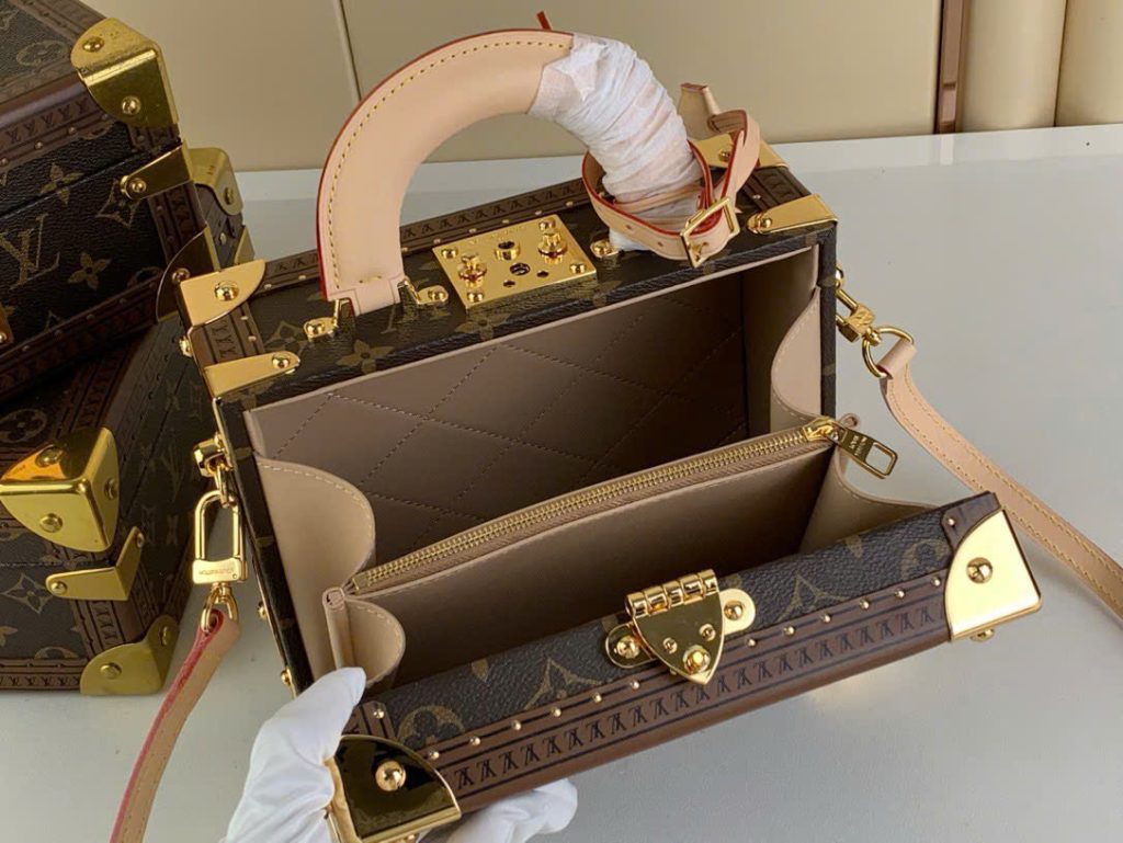 Túi Xách Dáng Cốp Louis Vuitton Siêu Cấp LV Valisette Tresor Hoạ Tiết Monogram 22.5x14.5x11 (2)